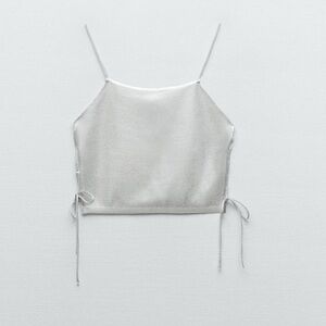 Zara Metallic Knit Tank